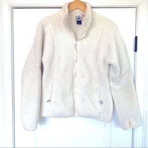 Champion Fuzzy High Pile Fleece Zip Up Jacket (S)